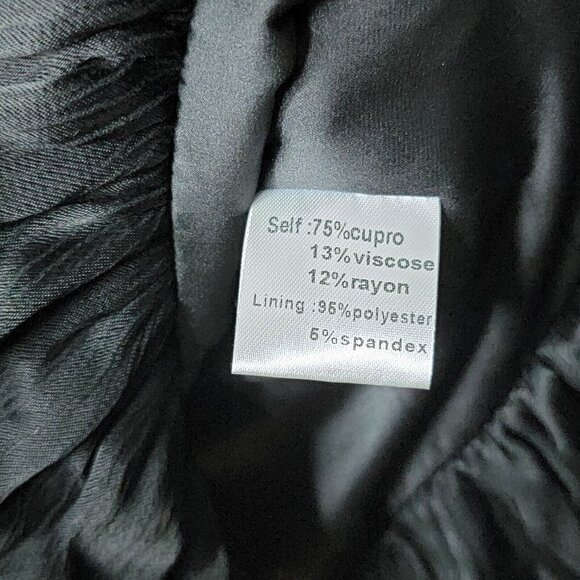 NEW Karina Grimaldi RENATA‎ SOLID Mini Dress Black Belted Zip Women's Size Small - Picture 7 of 7